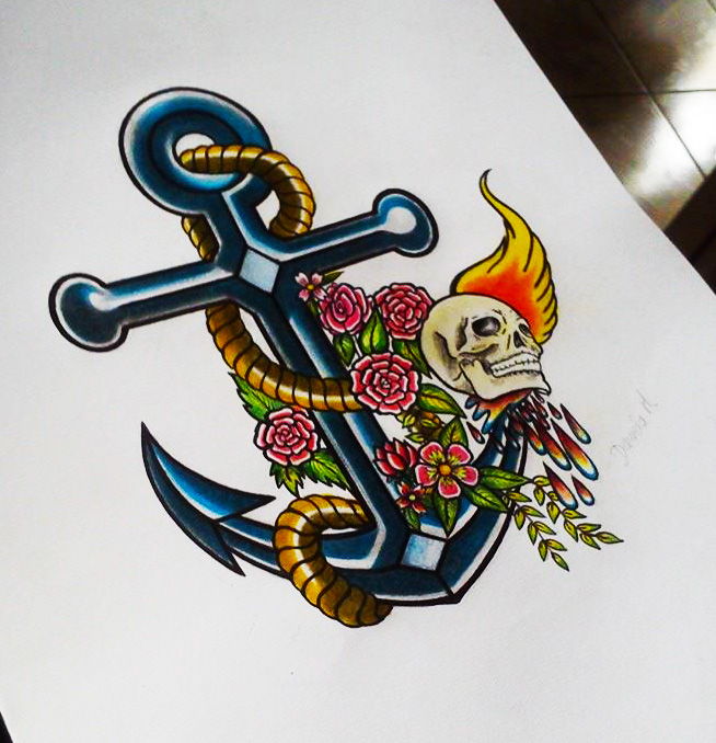 Design of tattoo.