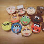 Fan art- Muppet face cupcakes