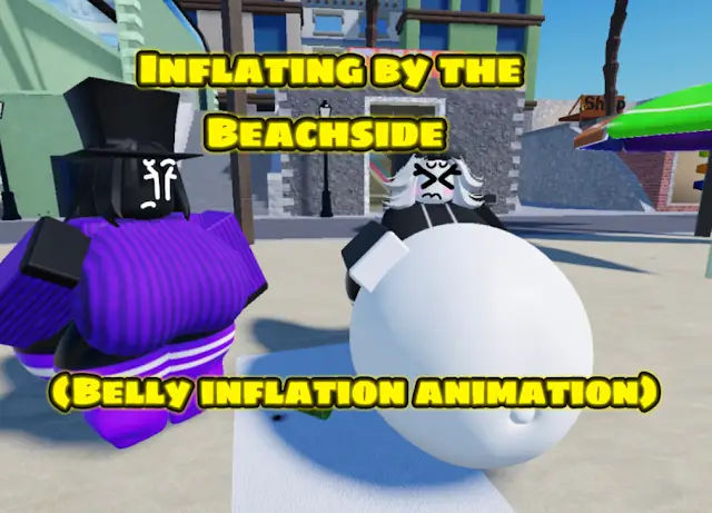 Inflating by the beachside (inflation animation) by Minty755 on DeviantArt