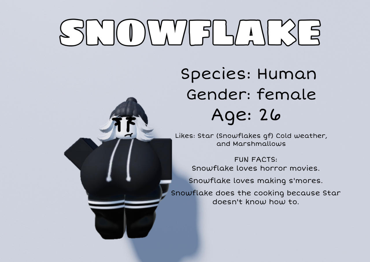 Snowflake reference sheet by Minty755 on DeviantArt