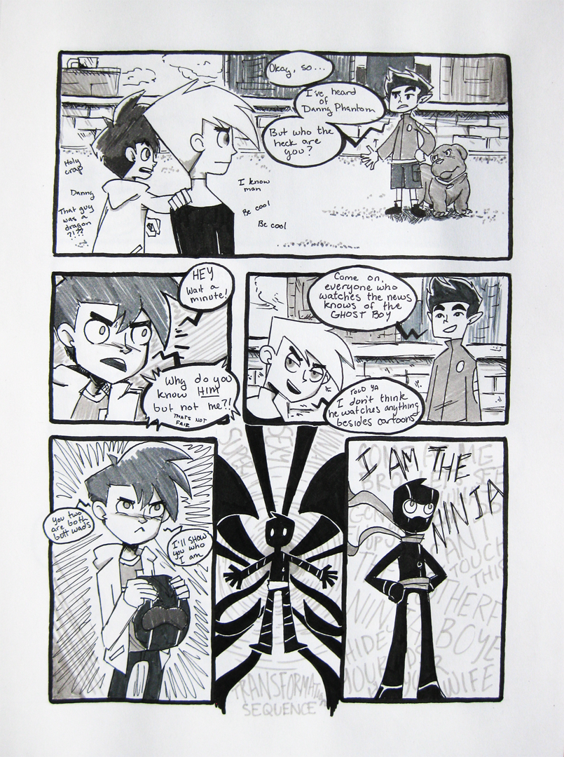 Secret Trio comic pg 1