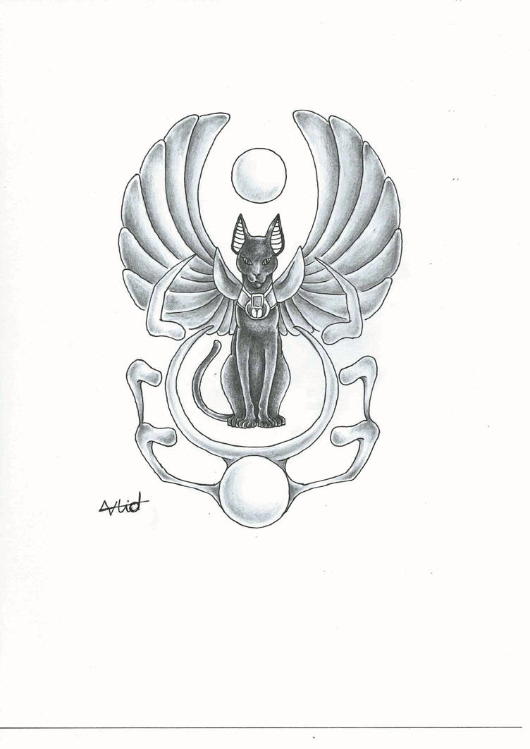 bastet tattoo design by Vlidery on DeviantArt