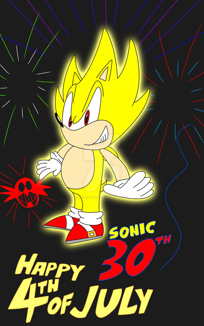 Sonic 4th of July by 0418cristian on DeviantArt