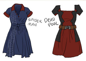 SpideyPool Dresses