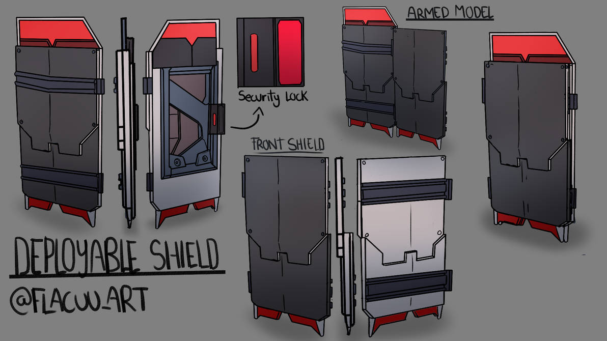 Concept art shield by FlacuuArt on DeviantArt