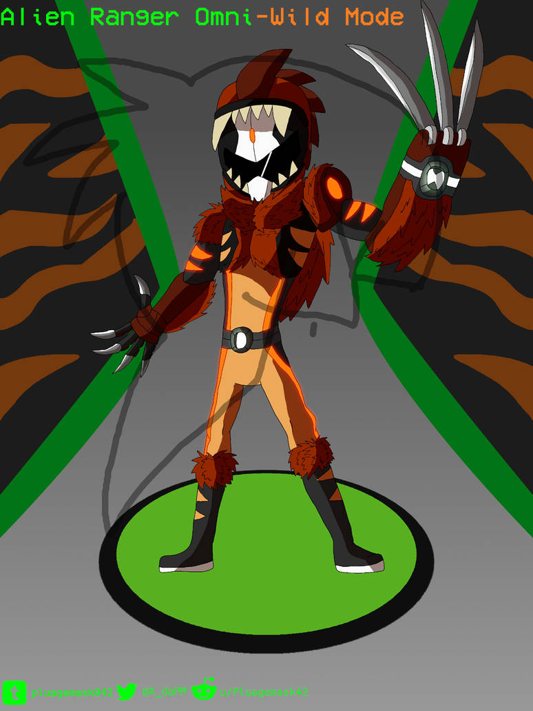 Omni Ranger Deviantart Ben 10 AU: Alien Ranger Omni - Wild mode by Pluagemask042 on DeviantArt