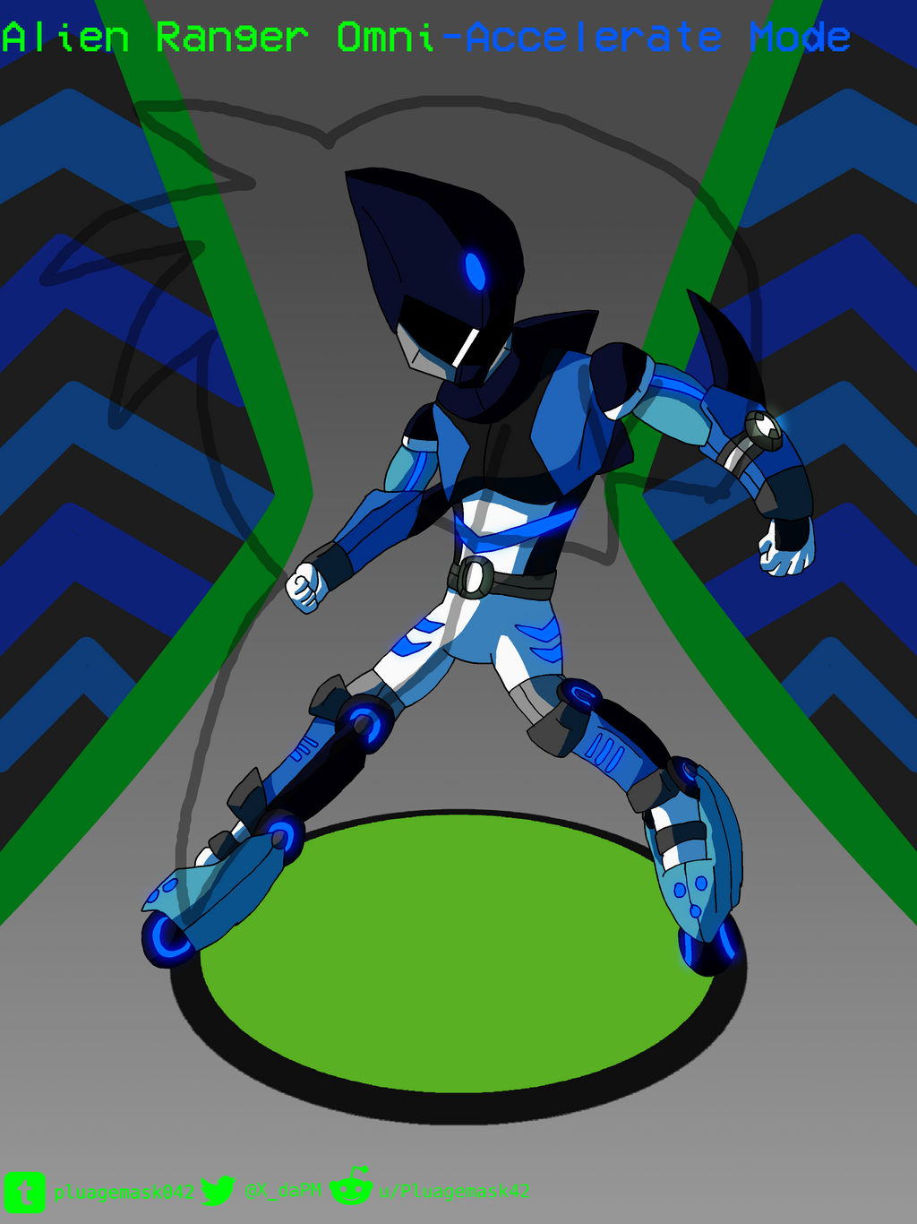 Omni Ranger Deviantart Ben 10 AU: Alien Ranger Omni - Accel Mode by Minx4321 on DeviantArt