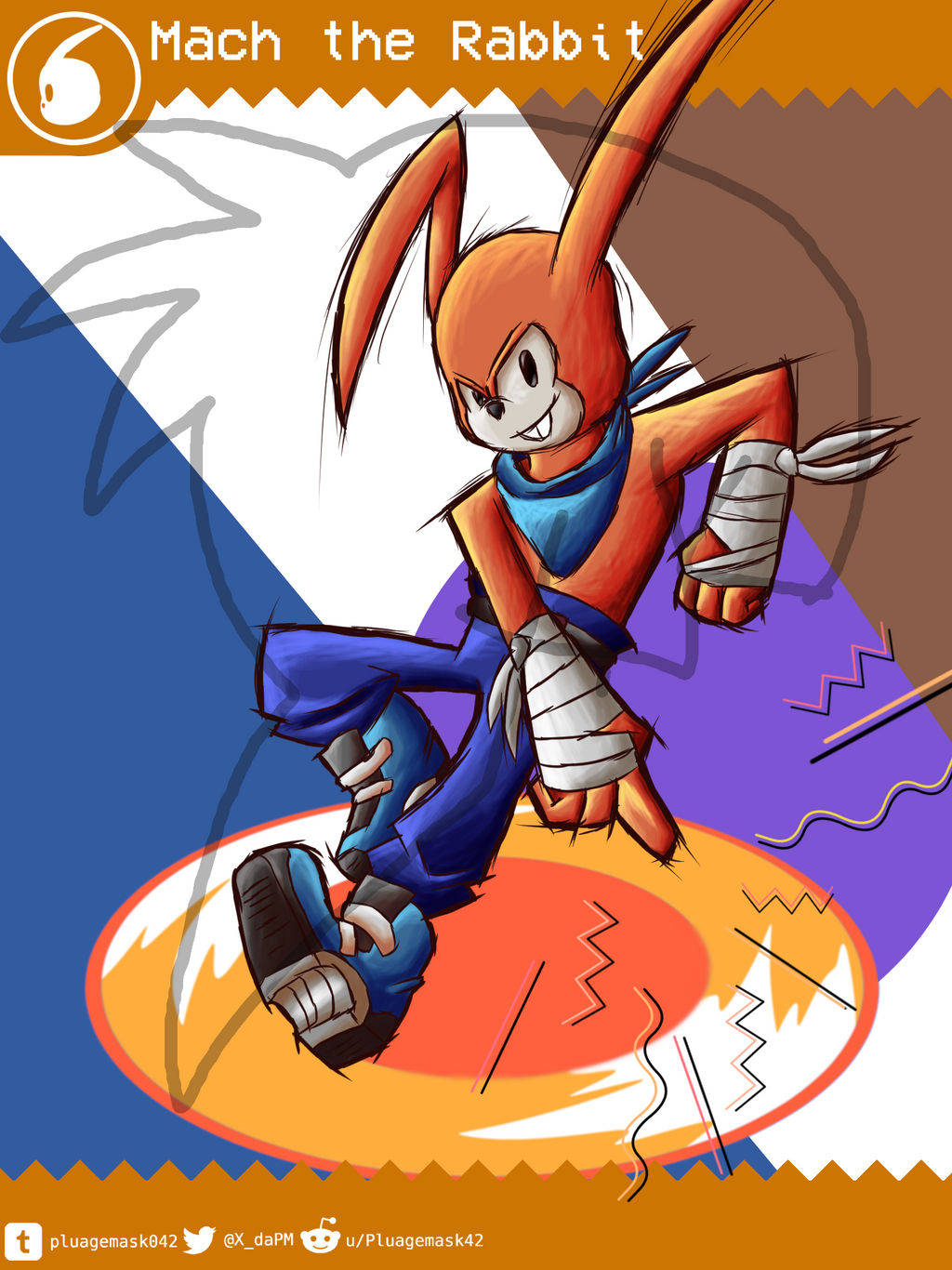 Sonic Burst - Mach the Rabbit by Pluagemask042 on DeviantArt