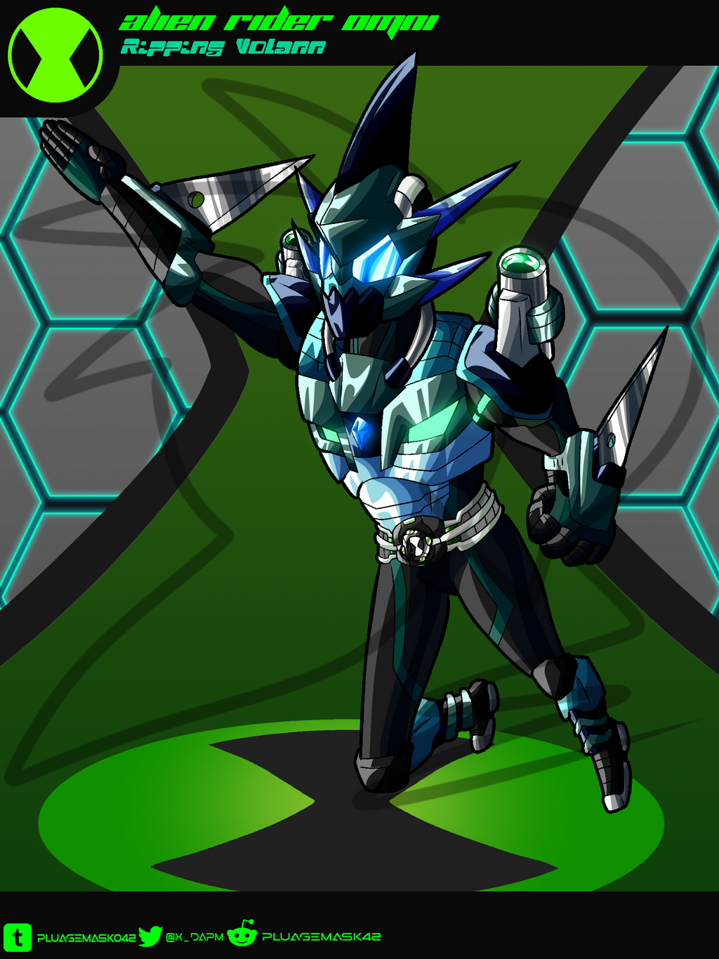 Alien Rider Cover Image Alien Rider Omni - Ripping Volann by Pluagemask042 on DeviantArt