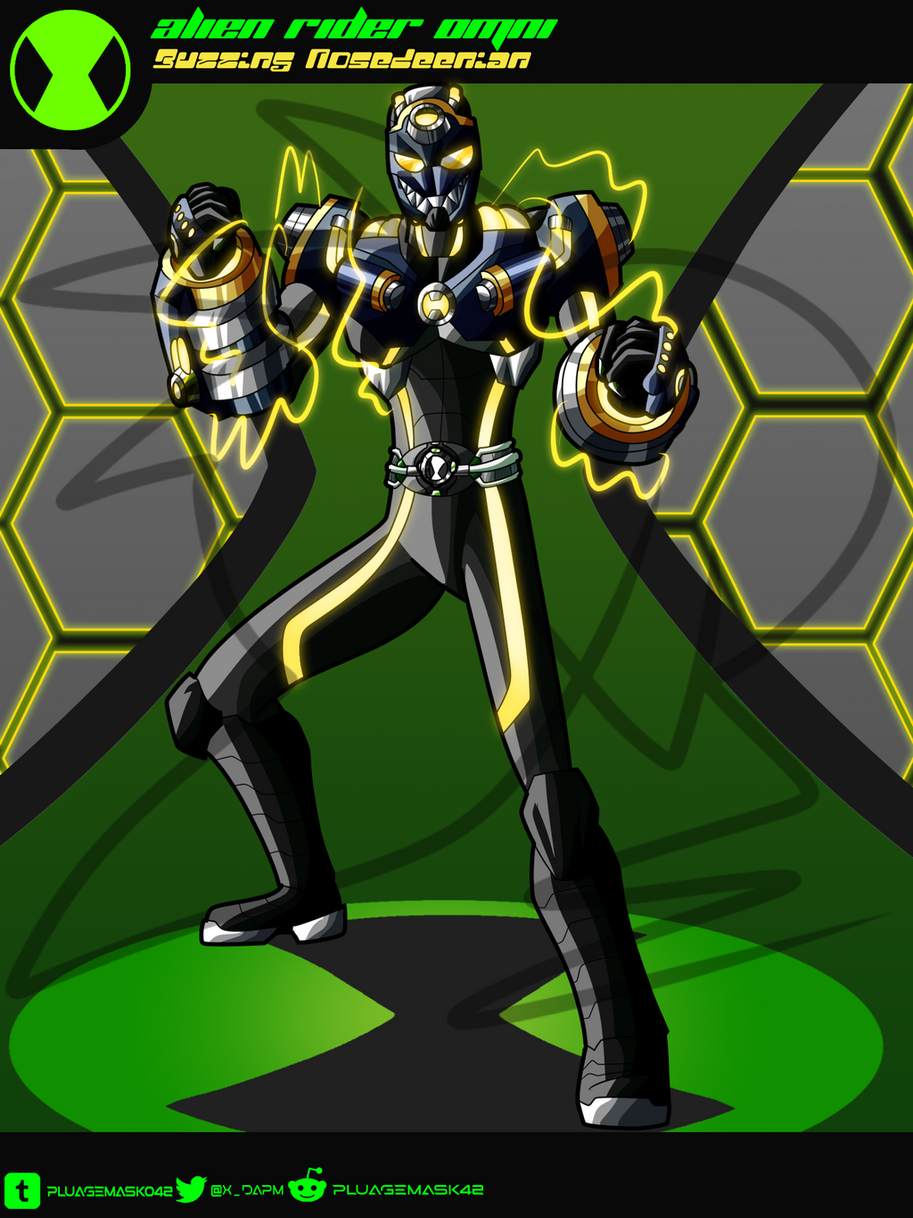 Alien Rider Cover Image Alien Rider Omni - Buzzing Nosedeenian by Pluagemask042 on DeviantArt