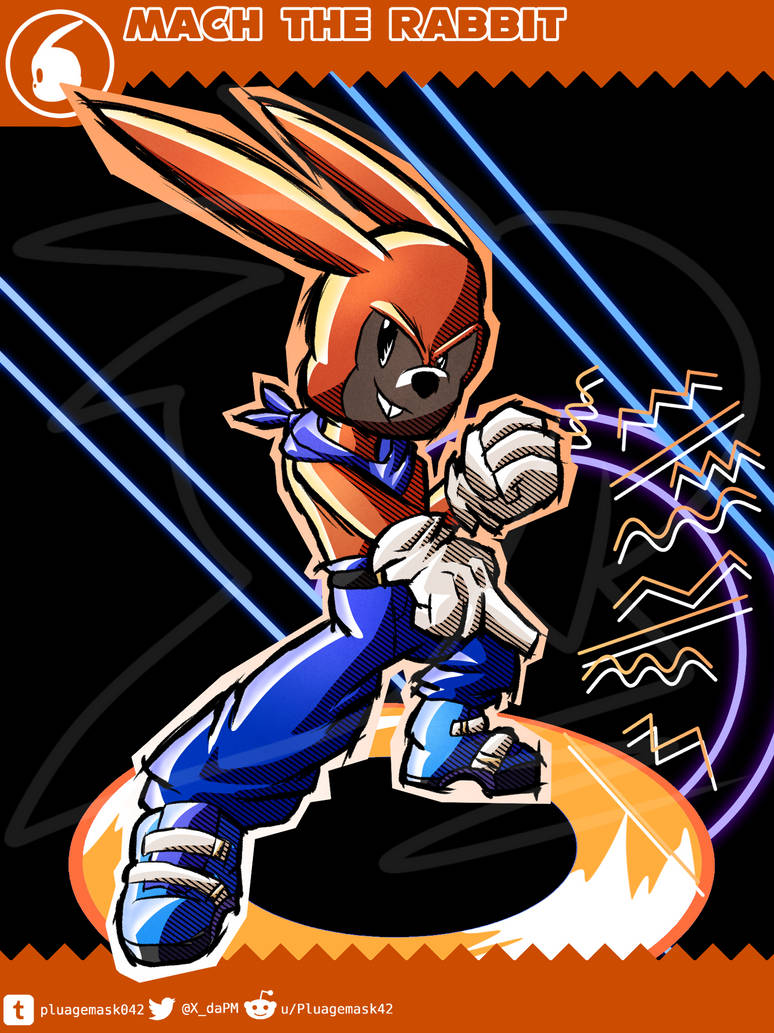 Sonic Burst - Mach the Rabbit by Pluagemask042 on DeviantArt