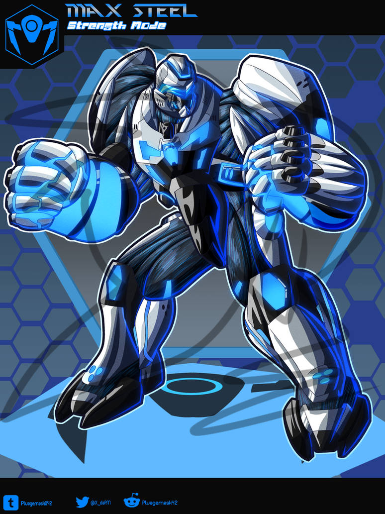 NEXUS Redesigns- Max Steel, Strength Mode by Pluagemask042 on DeviantArt