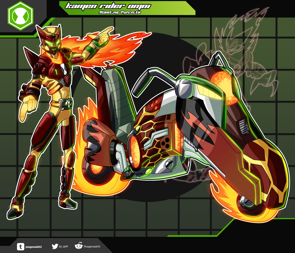 Pytonite Kamen Rider Omni - Blasting Pyronite form by Pluagemask042 on DeviantArt