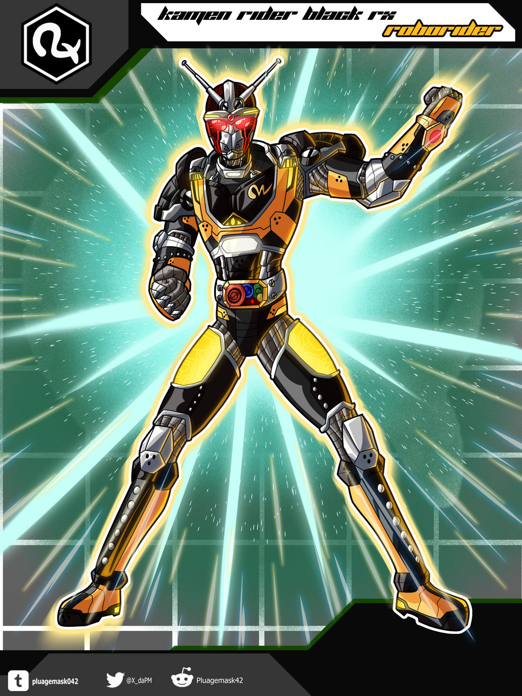 Kamen Re-Rider - Kamen Rider Black RX, Roborider by Pluagemask042 on ...