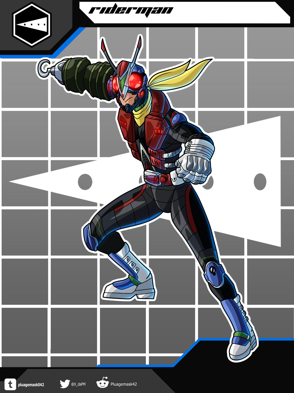 Kamen Re-Rider - Riderman (2024 design) by Pluagemask042 on DeviantArt
