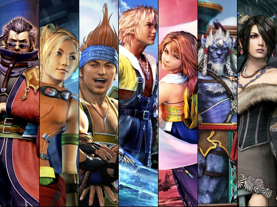 Final Fantasy X Characters Cartoon Wallpaper | Poster