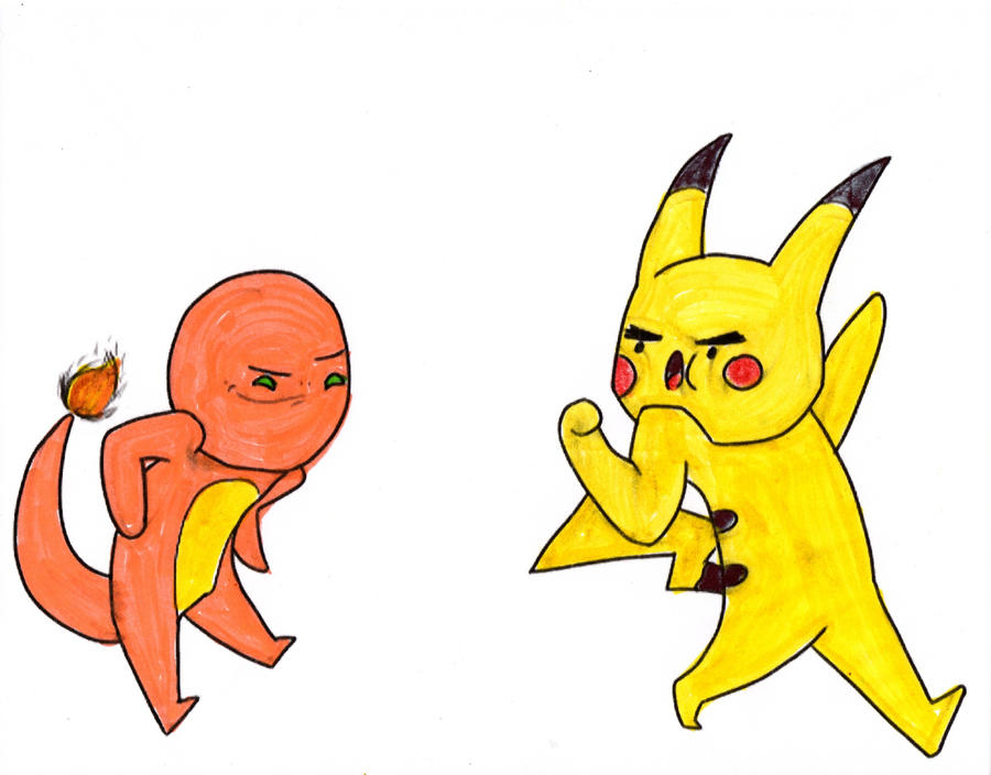 :COLLAB: Pika and Charmander by TLK-SIMBA-SANDSLASH on DeviantArt