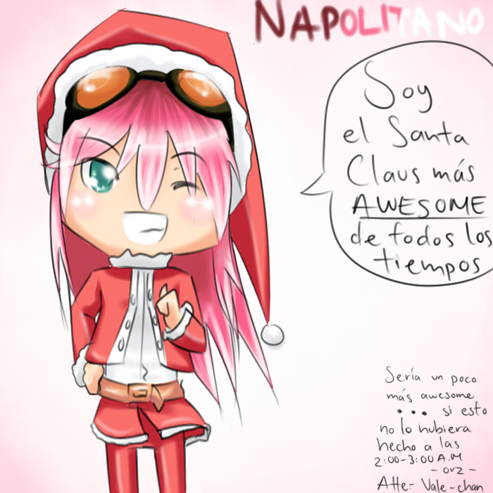 Santa Napo owo by 0-w-VaLe-Chan-w-0