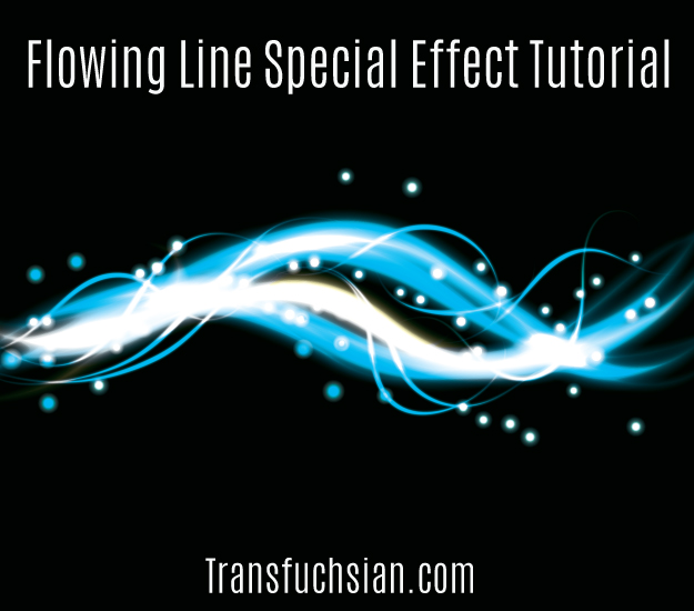 Create a flowing line special effect