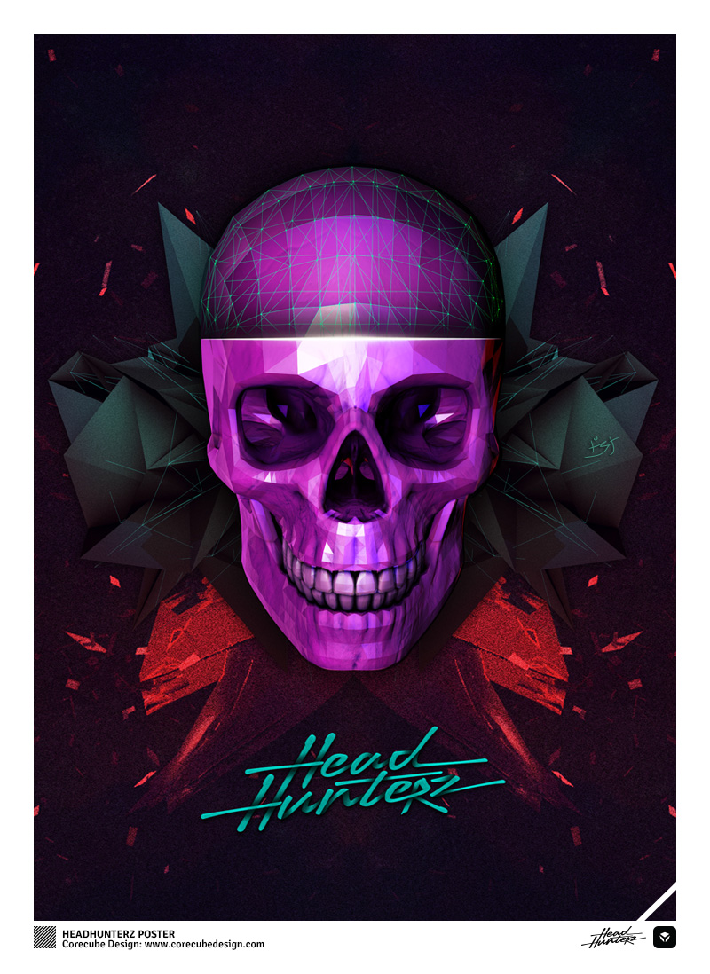 Headhunterz - Poster Design (Final Result)