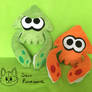 Green and Orange Squid Friends