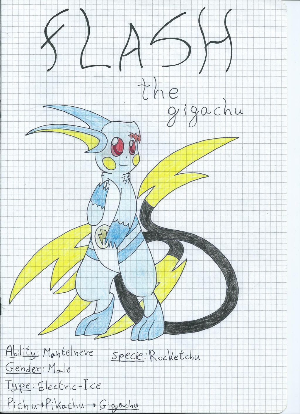 Gigachu Flash The Gigachu by GreenCharisard on DeviantArt