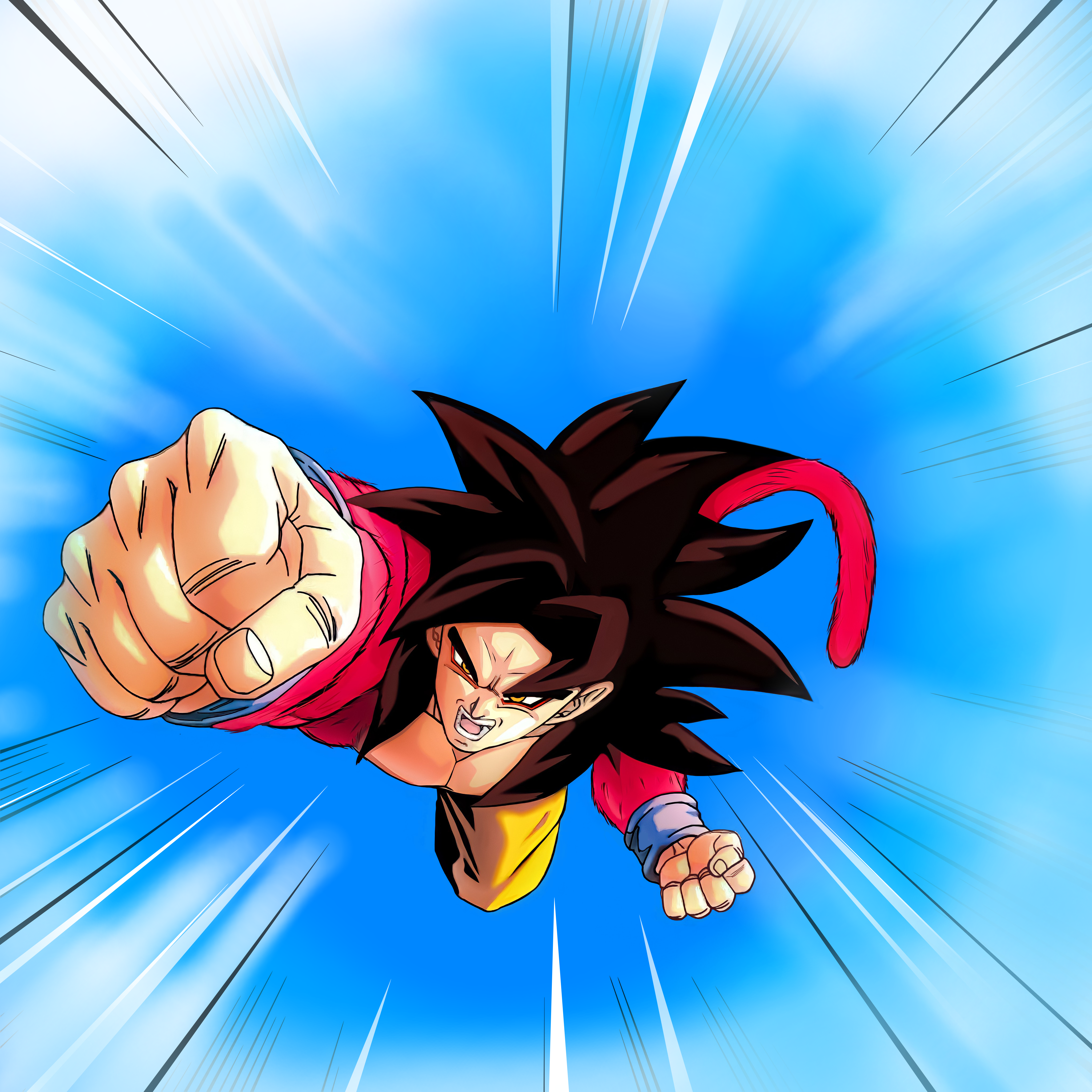 Wallpaper : anime, Dragon Ball GT, Son Goku, Super Saiyan 4