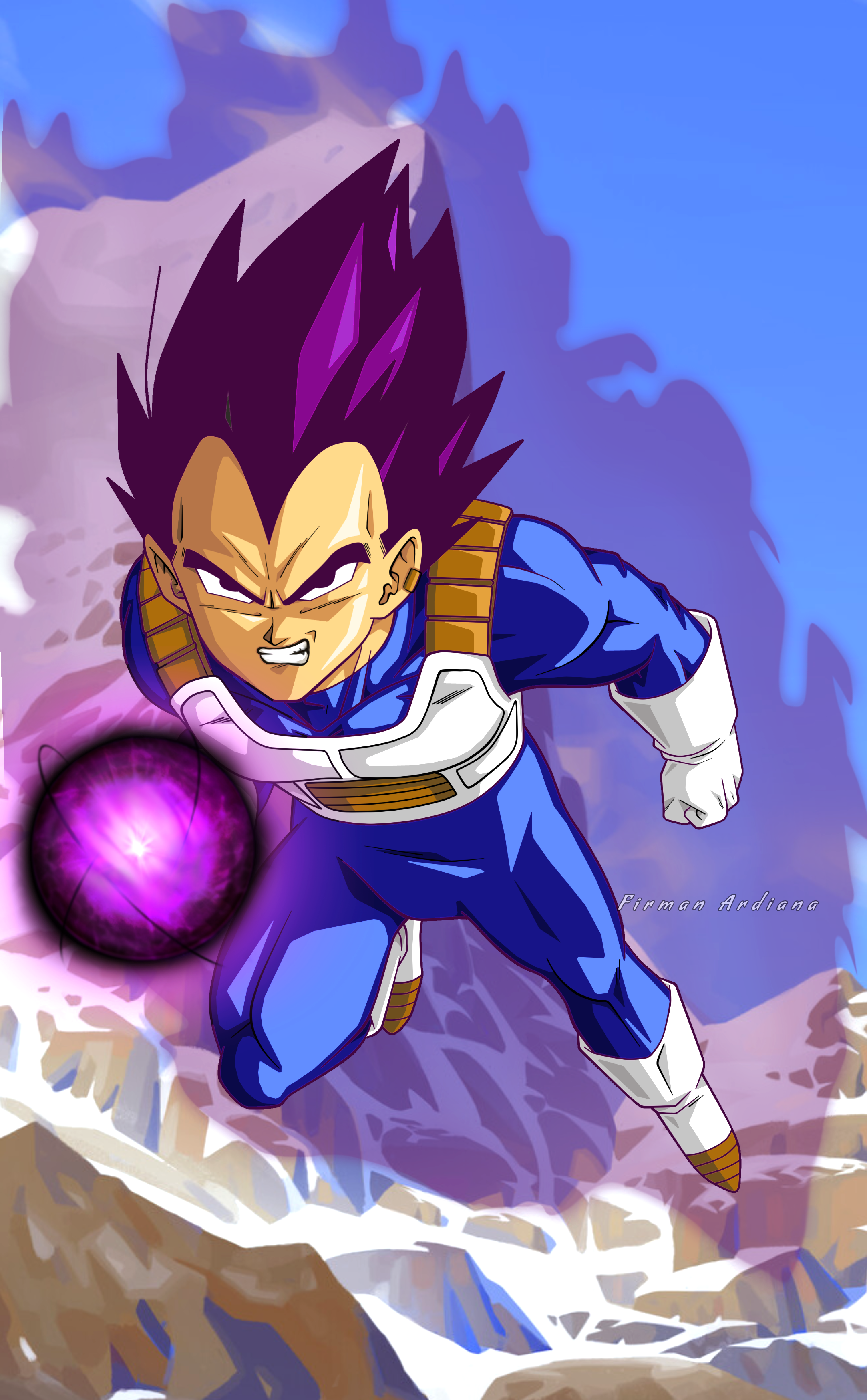 Vegeta SSJ Blue Tattoo style by ulissesmalanski on DeviantArt