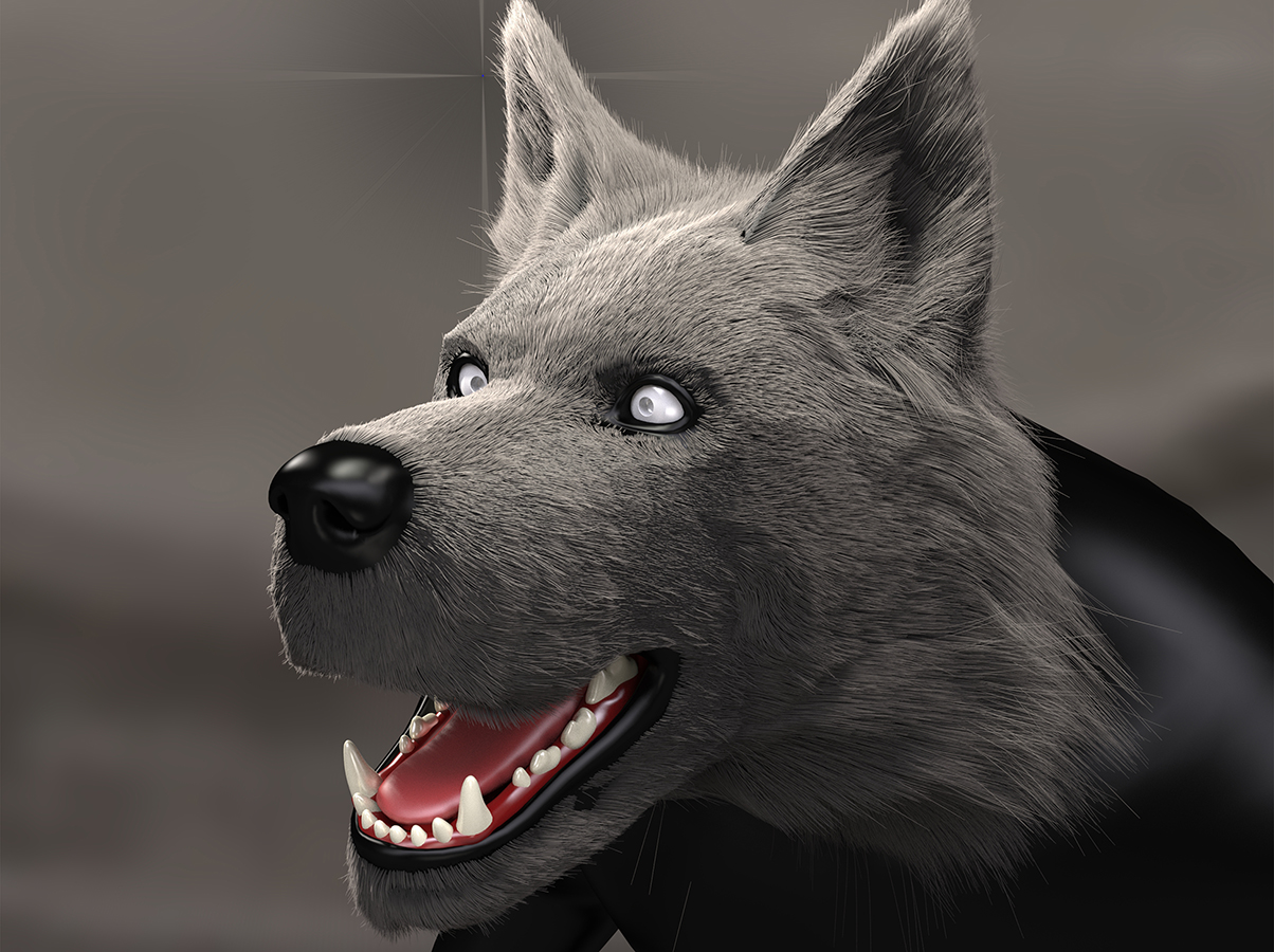 Werewolf Model - Hair Combing wip -19-