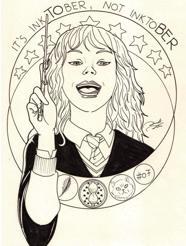 #Inktober 07 - Hermione Jean Granger