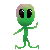 dancing alien by 13cupcakes
