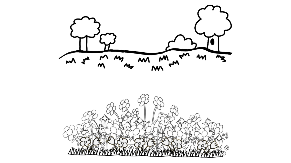 Simple Backyard Drawing Backyard Drawing by lelekjohn on DeviantArt