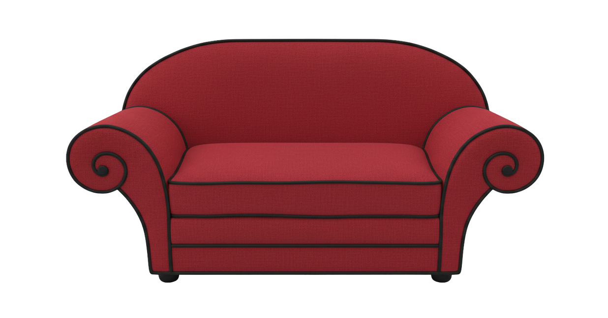 Red Thinking Couch 01 (Realistic Version) by lelekjohn on DeviantArt