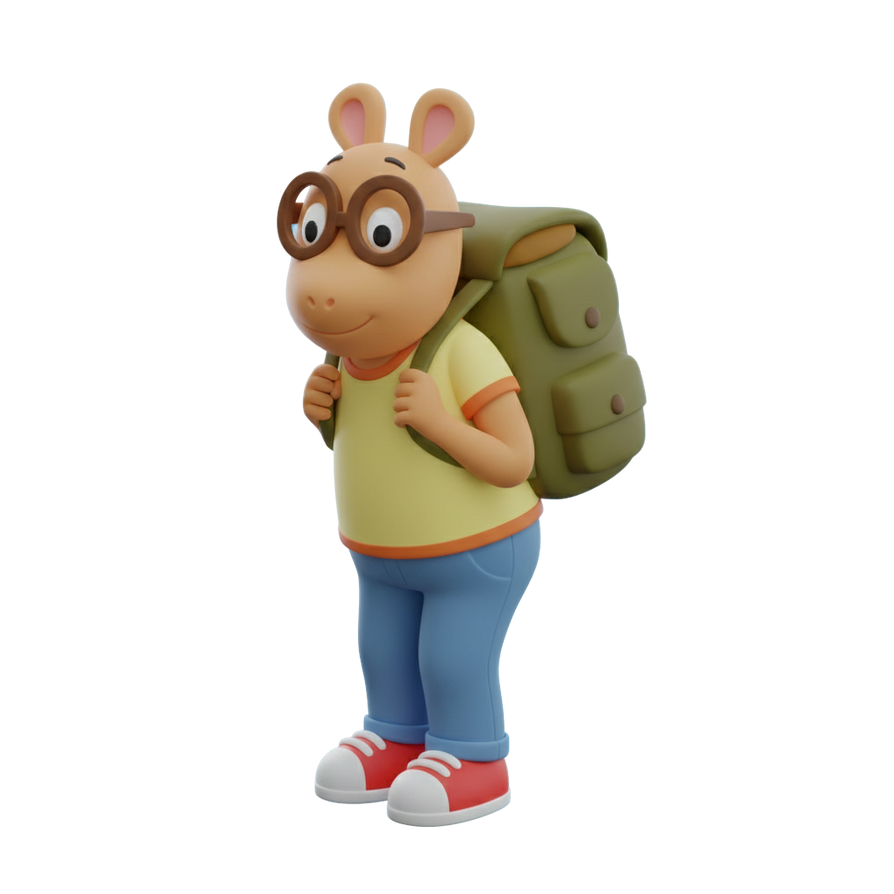 Arthur Rdr2 Backpack Arthur Read with Backpack (3D Concept Version) by lelekjohn on DeviantArt