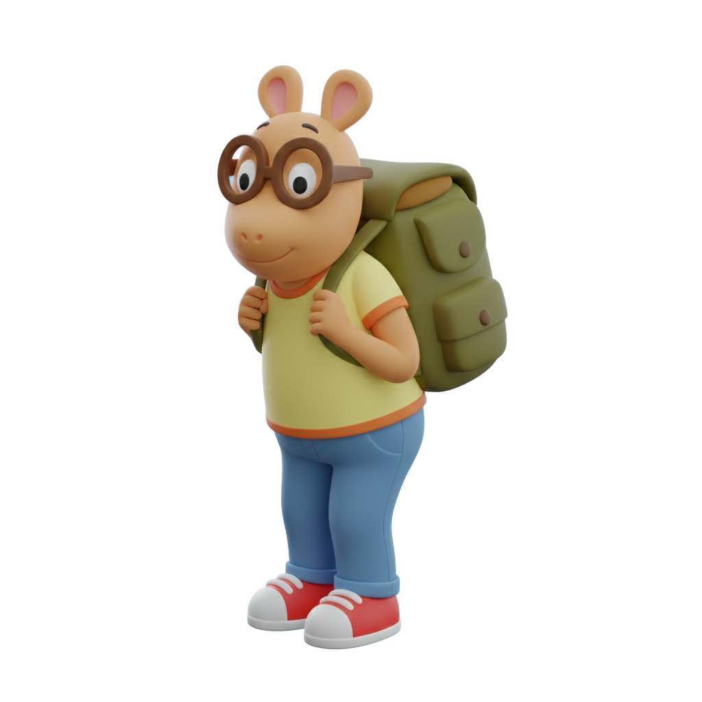 Hey Arthur Backpack Arthur Read with Backpack (3D Concept Version) by lelekjohn on DeviantArt