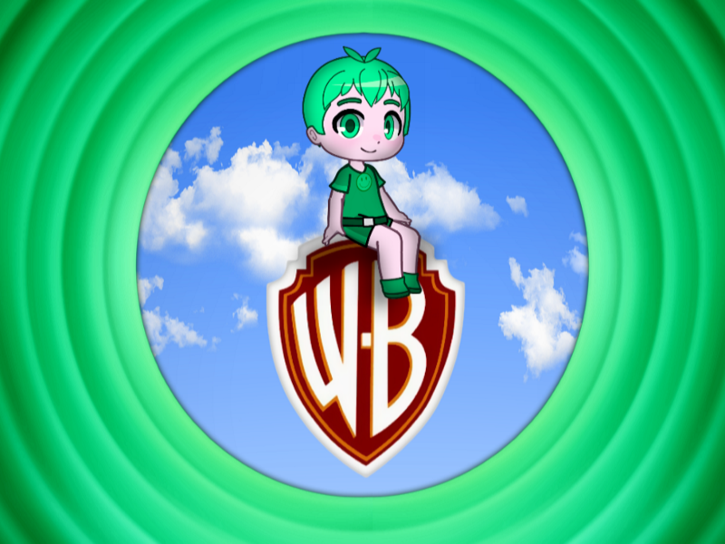 Sitting on WB shield by VanyaKravchenko2004 on DeviantArt
