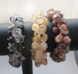 Gemstone Bobble Bracelets