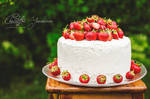 Strawberry and lime cake by CJacobssonFoto