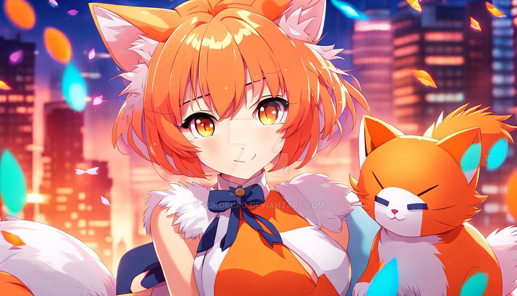 Orange Cat Girl Yuko By YukoKuro On DeviantArt orange-cat-girl-yuko-by-yukokuro-on-deviantart