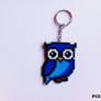 Blue owl keychain