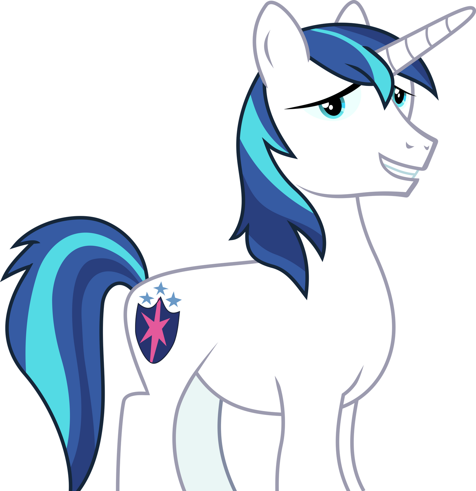 Stuning Armor Shining Armor smiling by FrownFactory on DeviantArt