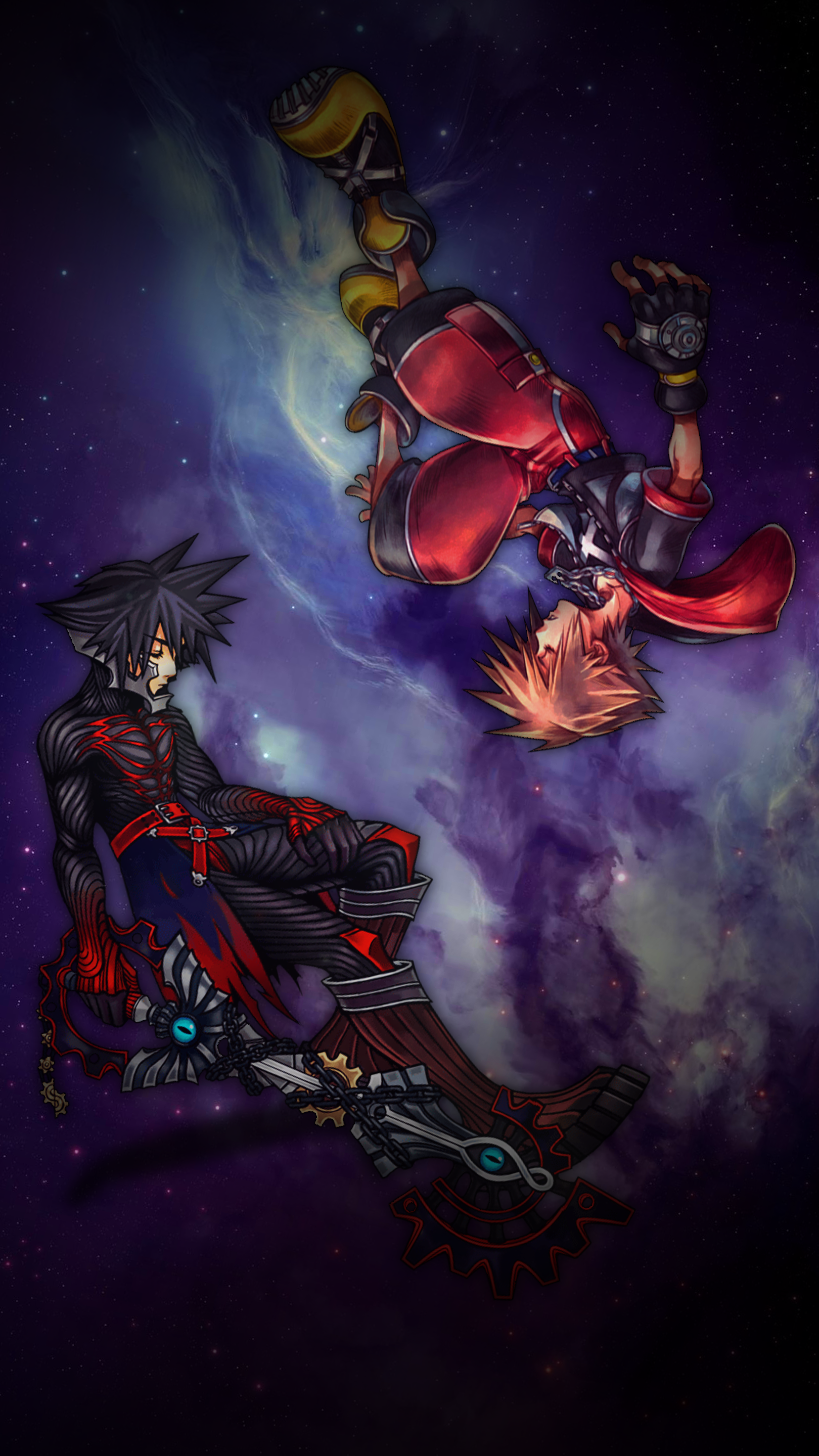 Sora And Vanitas Kingdom Hearts Iphone Wallpaper C By Judah2x0 On Deviantart