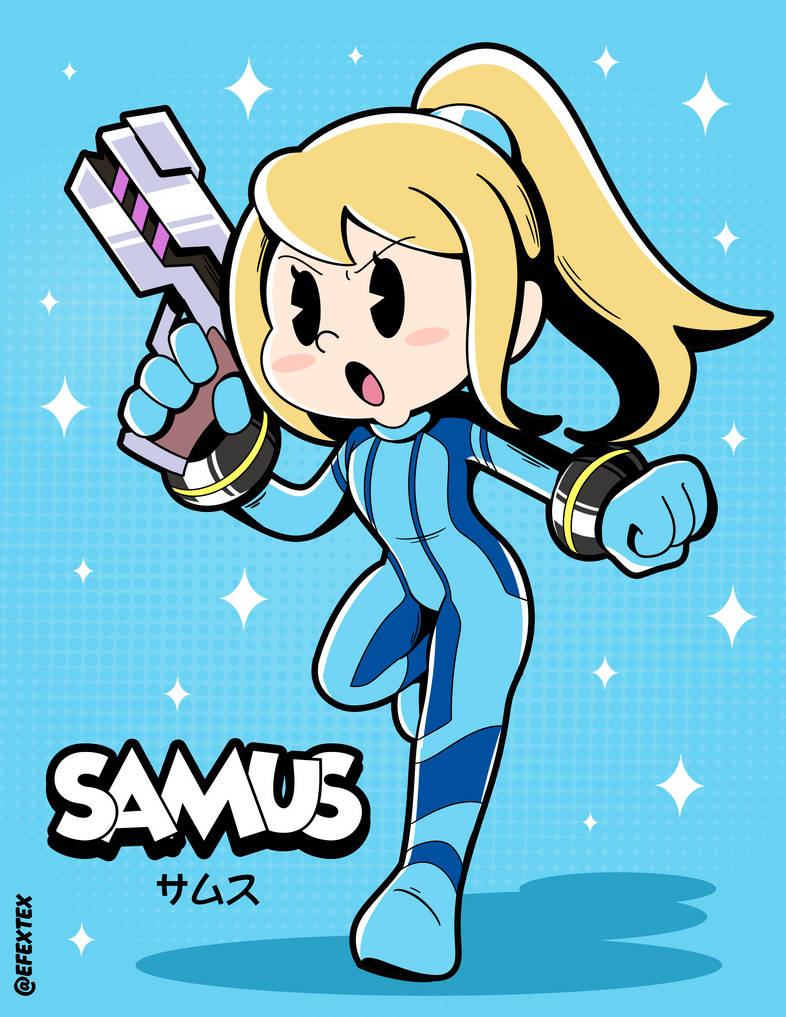 Cartoony Samus by EFEXTEX on DeviantArt