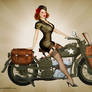 Sgt. Davidson - US Army Harley Pinup