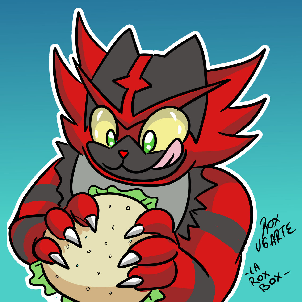 Chibi Incinaroar Incineroar cute by LaRoxBox on DeviantArt