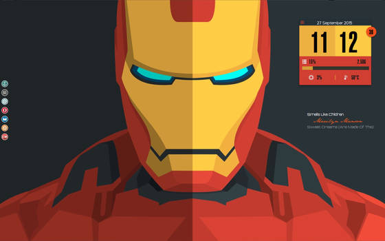 Iron Man Desktop. Running Mate 14.04