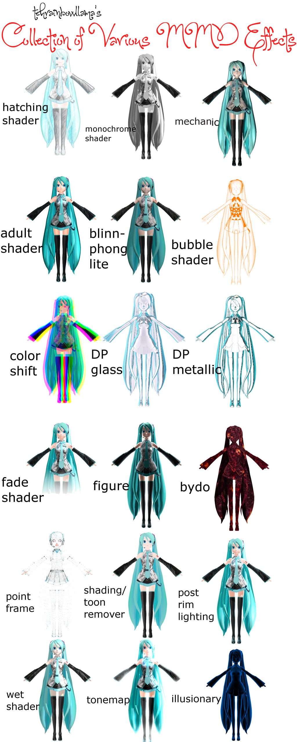 Mmd Color various mmd effects by Tehrainbowllama on DeviantArt