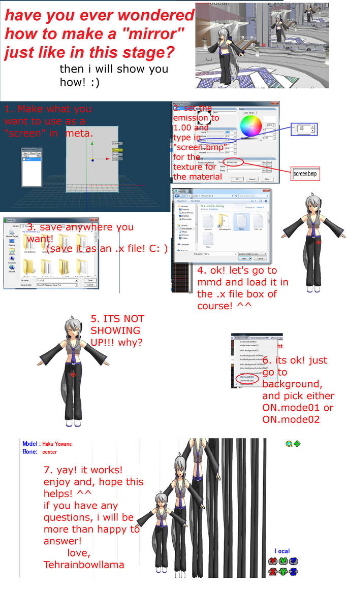 mmd screen/mirror tutorial by Tehrainbowllama on DeviantArt