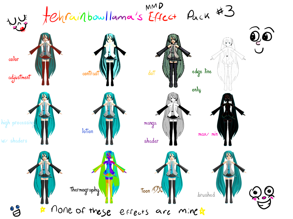 Mmd Color tehrainbowllama's mmd effect pack #3 by Tehrainbowllama on DeviantArt