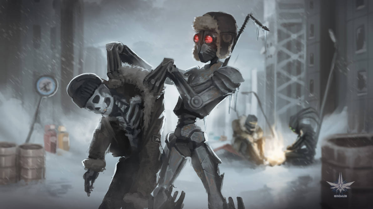 Ice Robots Deviantart Robots and Winter by Sinirian on DeviantArt